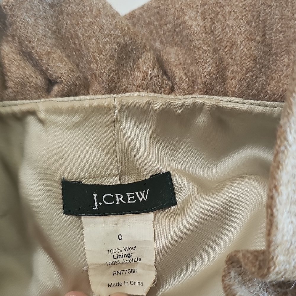 J. Crew Tan Ruffle Button Blazer - Picture 5 of 5